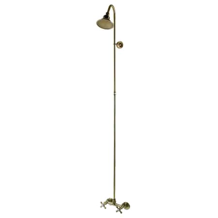 Kingston Brass Shower Combo, Antique Brass CCK2133